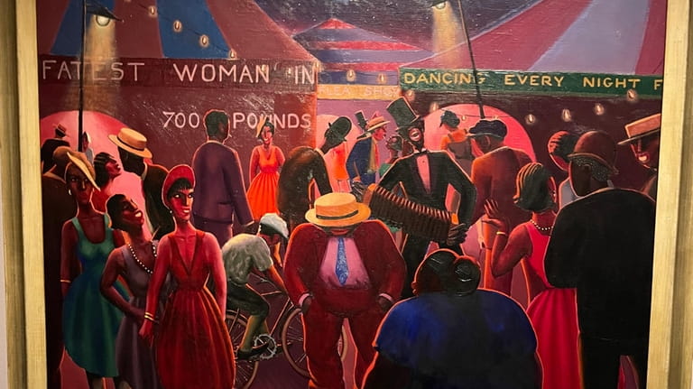 “Carnival,” a painting by Archibald Motley, is part of an...