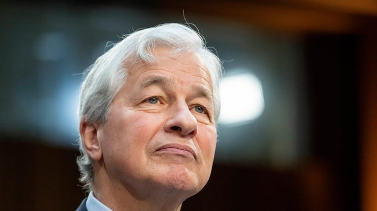 Jamie Dimon, Chairman and CEO, JPMorgan Chase & Co., listens...