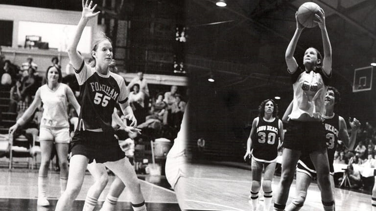 Anne Gregory O'Connell during her playing days at Fordham.