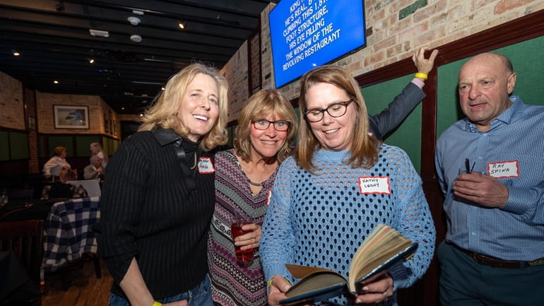 From left, Mary Ellen Renna, Carol Nenninger and Kathy Leahy reminisce at...
