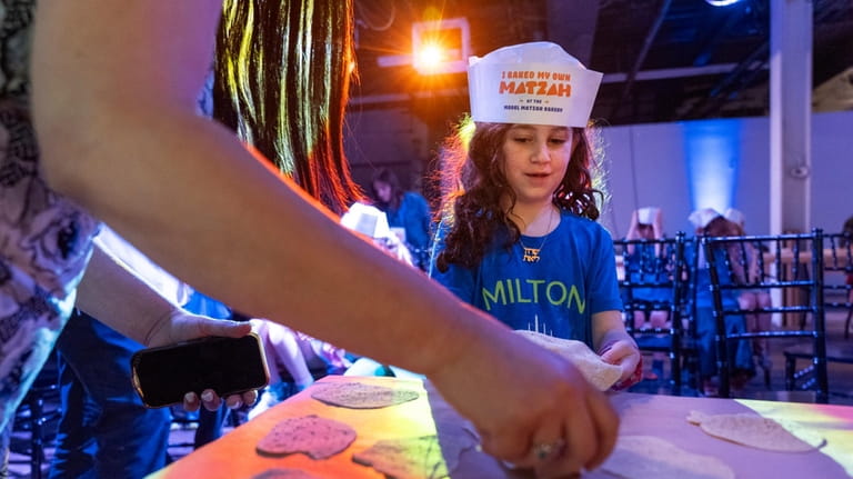 Charlotte Gleicher, 7, a first grader at Milton Gottesman Jewish...
