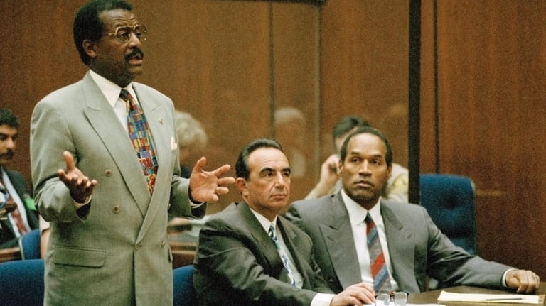 Johnnie Cochran Jr. addresses the court during a hearing for...