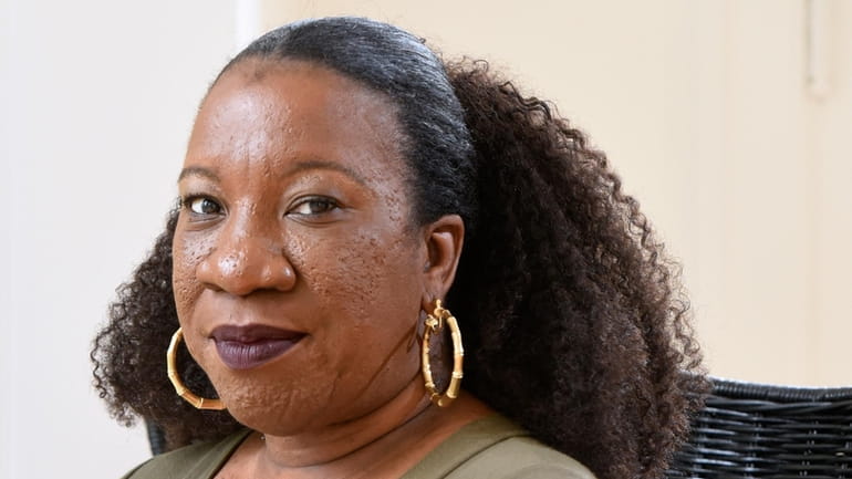 Tarana Burke, founder and leader of the #MeToo movement, sits...