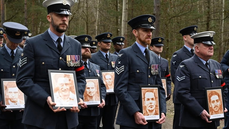 British soldiers pay tribute to Allied prisoners of war who...