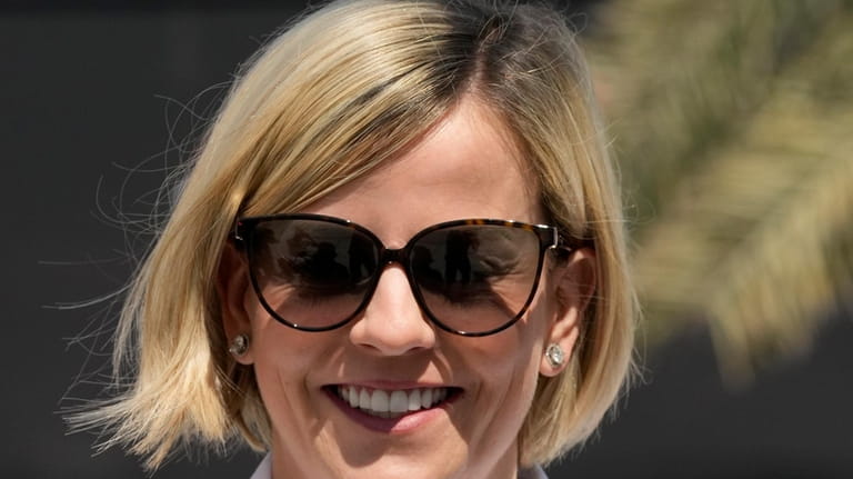 Susie Wolff, current managing director of the F1 Academy arrives...