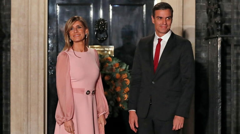Spanish Prime Minister Pedro Sanchez and his wife Begona Gomez...