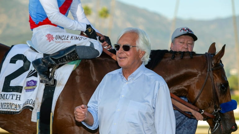 In this image provided by Benoit Photo, trainer Bob Baffert...