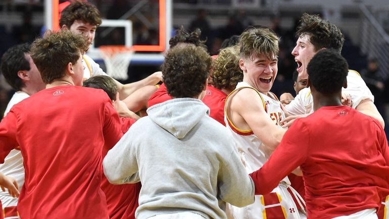 Chaminade is thrilled after beating St. Anthony's in the NSCHSAA boys...