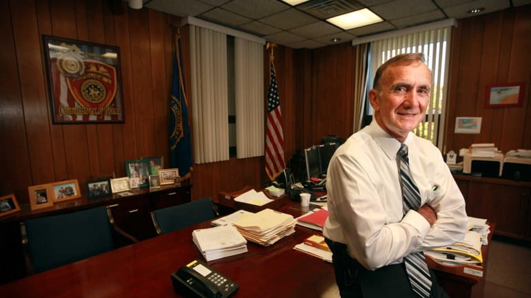 Newly-appointed Suffolk County Police Commissioner Edward Webber at his office...
