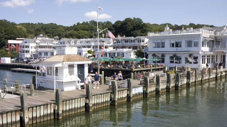Danfords Hotel & Marina is on Port Jefferson Harbor, in...