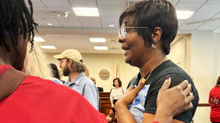 Chante Roney appears at a legislative hearing, Wednesday, July 24,...