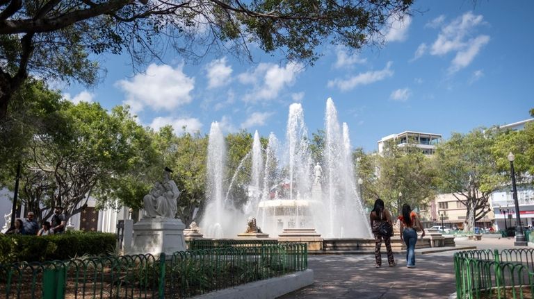 A square in Ponce, Puerto Rico.