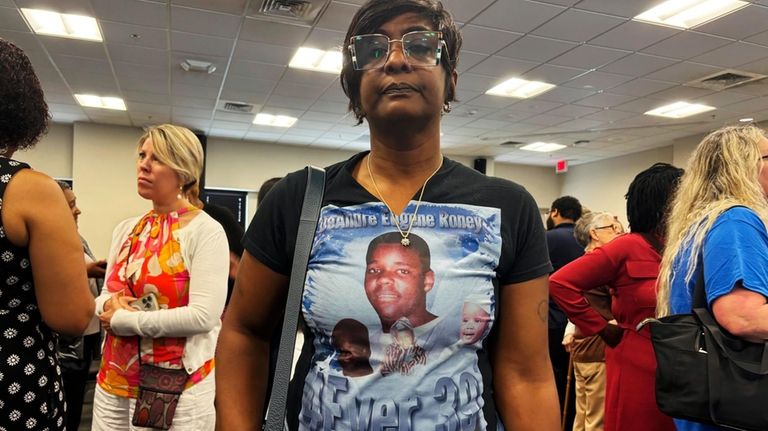 Chante Roney appears at a legislative hearing, Wednesday, July 24,...