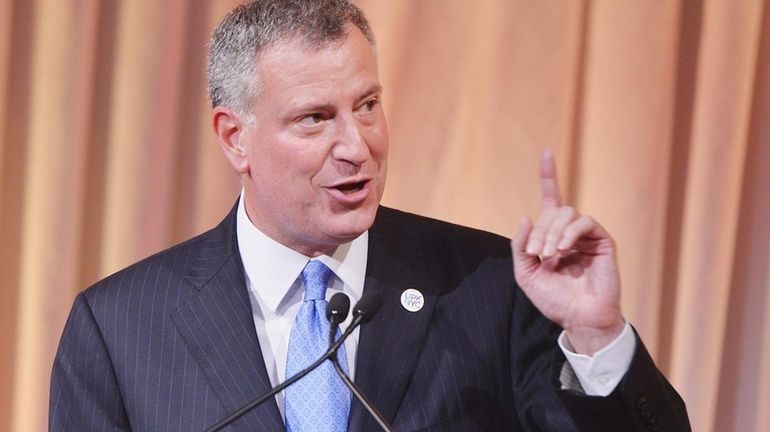 Bill de Blasio on June 12, 2014.