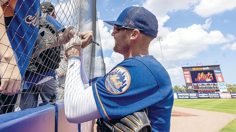 New York Mets outfielder Brandon Nimmo during a spring training News  Photo - Getty Images