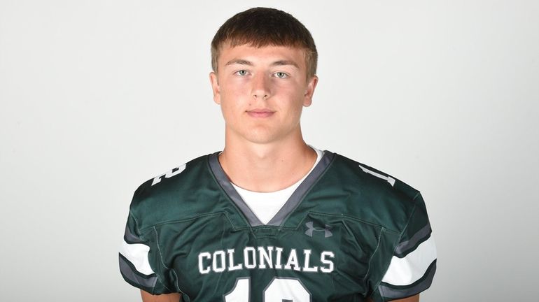 Caden Lesiewicz of Floyd poses for a portrait during Newsday's...