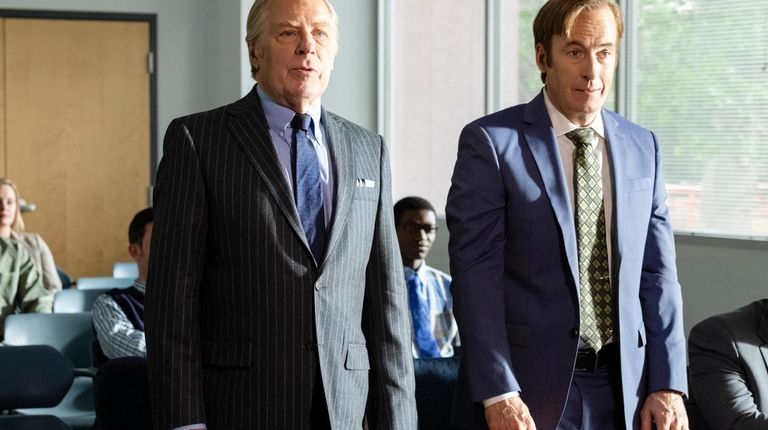 Bob Odenkirk as Jimmy McGill, Michael McKean as Chuck McGill in...