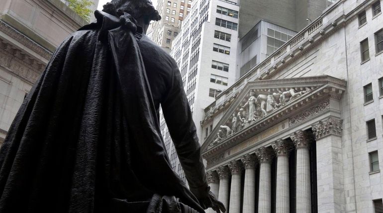 Outside the New York Stock Exchange on Oct. 2, 2014....