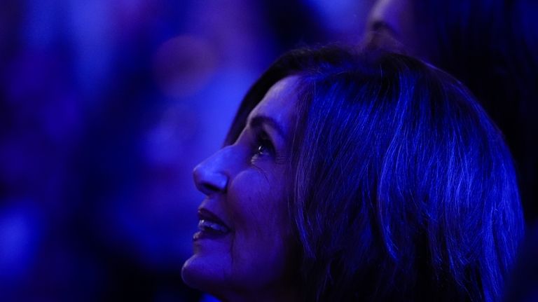 Rep. Nancy Pelosi, D-Calif., watches during the Democratic National Convention...