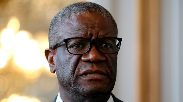 DRC Congo Dr. Denis Mukwege is received at the town...