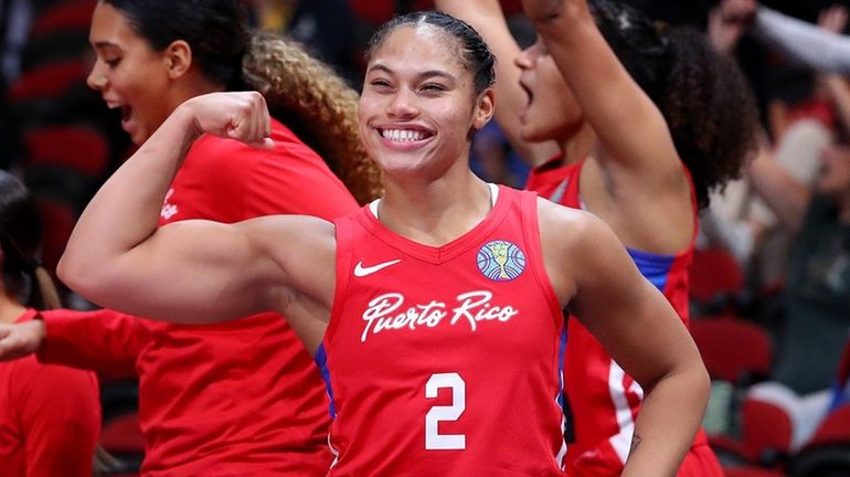 Brianna Jones of Puerto Rico at the 2022 FIBA Women's...