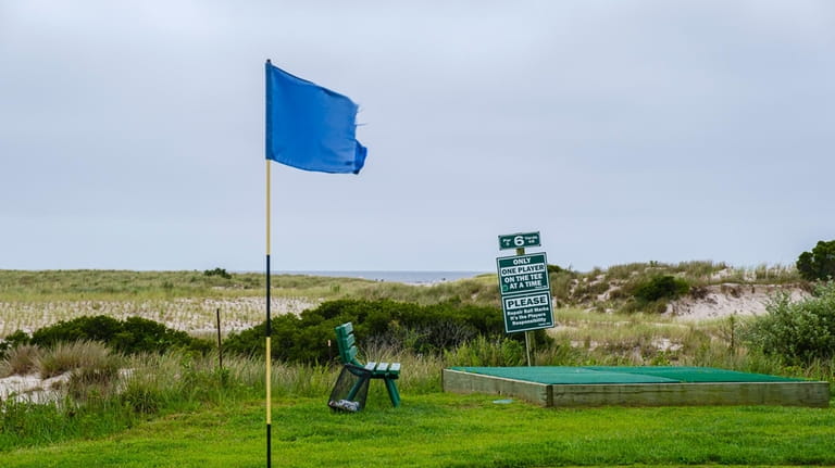 The sixth tee at Nickerson Dunes Golf Course in Lido...