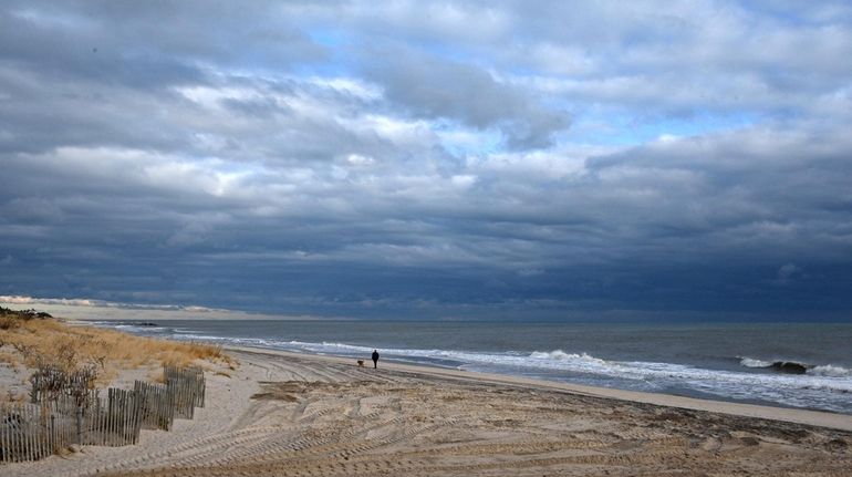 The beach on Beach Lane in Wainscott, the planned site...