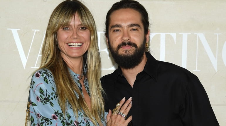 Heidi Klum and Tom Kaulitz attend the Valentino show as...