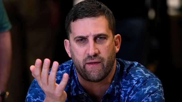 Philadelphia Eagles head coach Nick Sirianni speaks during a press