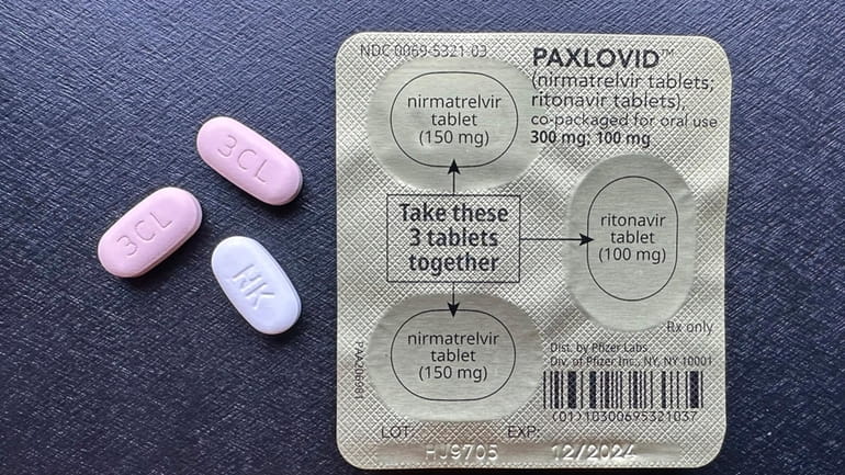 The Pfizer drug Paxlovid. A new study said the drug failed...