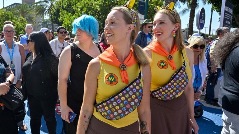 Tasha Black, left, and Raena Rubenstein are dressed as Wilderness...