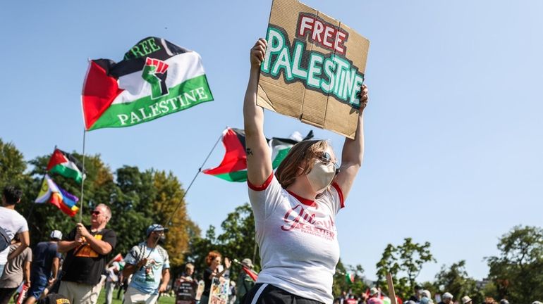 Demonstrations on the first day of the Democratic National Convention...