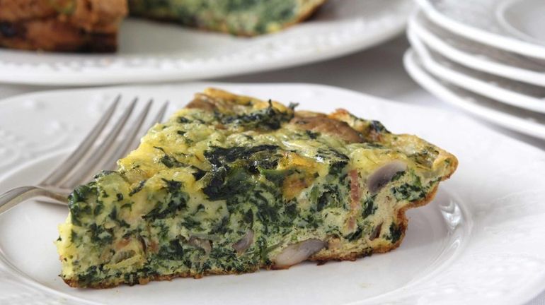 Spinach and Swiss frittata. (March 2013)