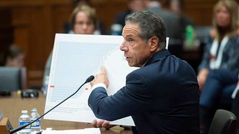 Former New York Gov. Andrew Cuomo testifies before the House...