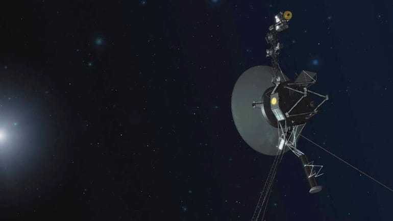 This illustration provided by NASA depicts Voyager 1. The most...