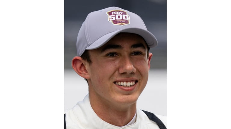 Nolan Siegel poses for a photo after qualifying for the...