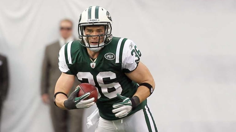 Jim Leonhard #36 of the New York Jets in action...