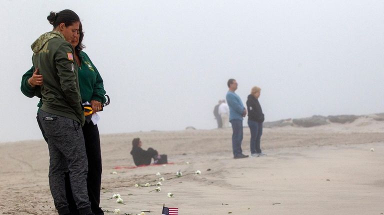 Michelle Sherry, of Long Beach, and her daughter, Dominique Mosca,...