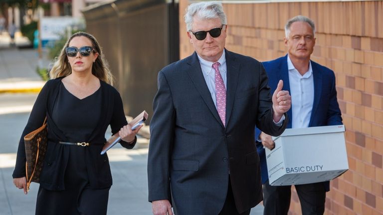 John Dougherty, former IBEW business manager arrives at Federal Court,...