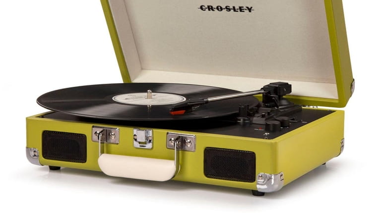 Crosley Cruiser Deluxe portable turntable, $49.99 available at J.C.Penney
