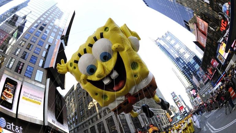 SpongeBob SquarePants during the 85th Macy's Thanksgiving Day Parade. (Nov....