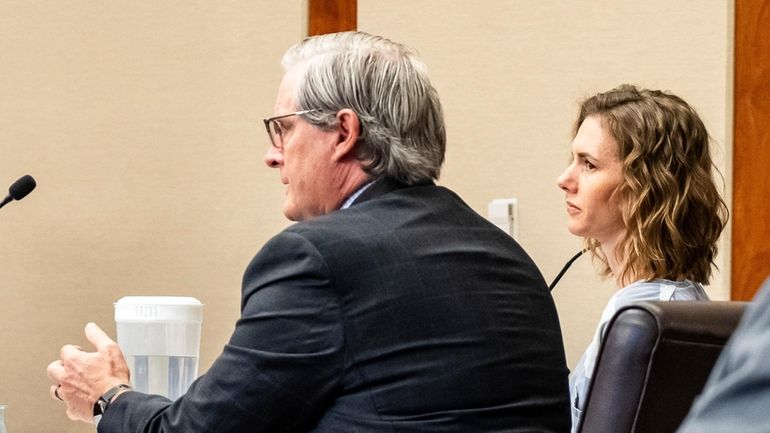 Defendant Ruby Franke looks on during court Tuesday, Feb. 20,...