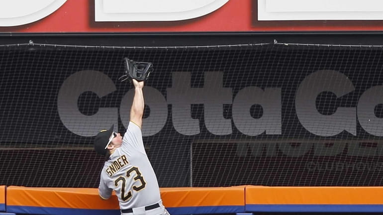 Watch a Pirates outfielder rob a home run on a ball he nearly