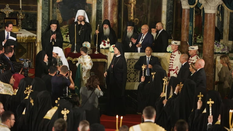 Istanbul-based Ecumenical Patriarch Bartholomew I, the spiritual leader of the...