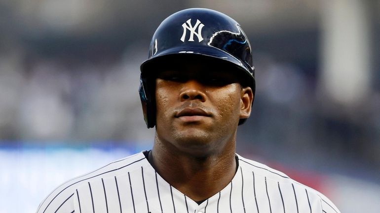 Franchy Cordero of the New York Yankees against the Chicago...