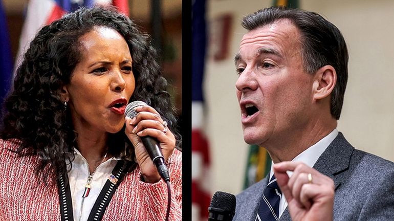 Republican-backed Mazi Melesa Pilip and Democrat Tom Suozzi are locked in...