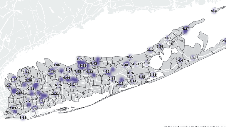 The National Weather Service released these rainfall totals Monday morning...