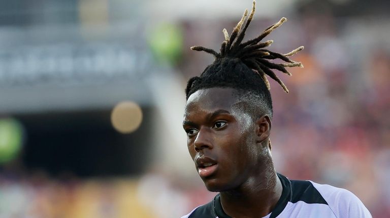 Athletic Bilbao's Nico Williams attends the Spanish La Liga soccer...