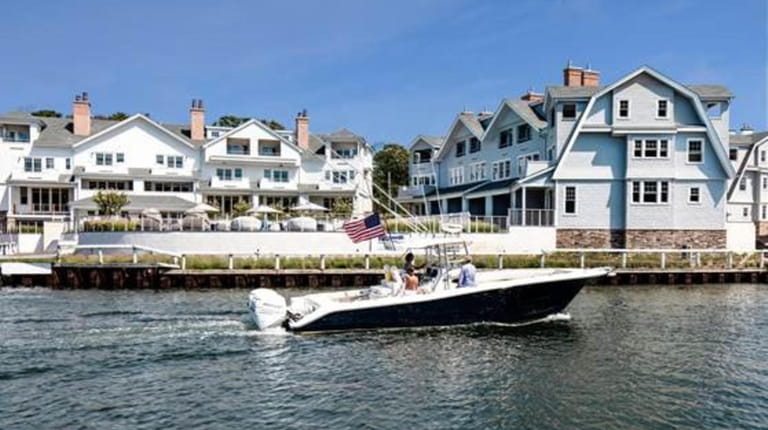 The 37-home Hampton Boathouses community, along the east side of...