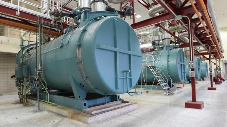 The boiler room of the Cedar Creek Water Pollution Control...